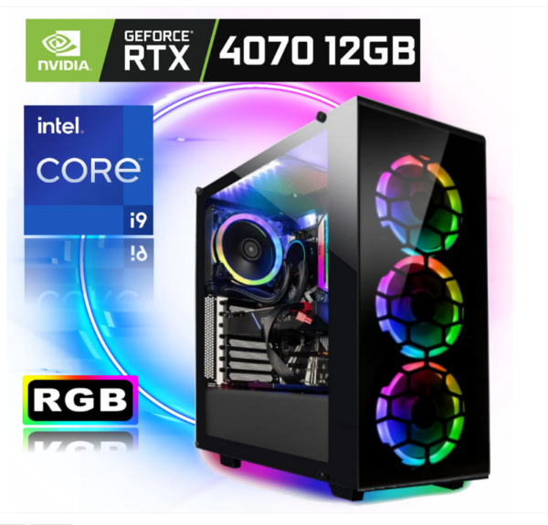 Gaming PC Intel i9 11900K 8x 5.3 GHz GeForce RTX 4070 12GB 32GB Ram, 1TB SSD RGB Tower MSI Wlan Gamer Windows 11